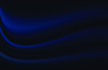 Dark blue silk fabric curtain background. Vector illustration.