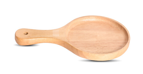 wooden spoon isolated on white background