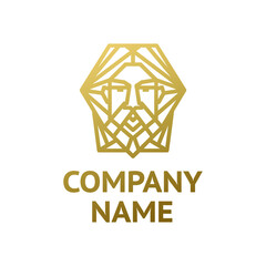 Logo man face. The God. Mythology.