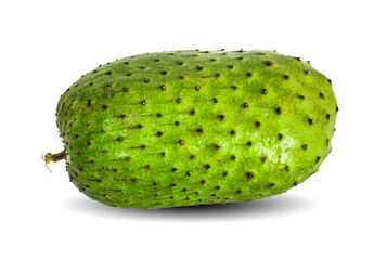 Annona muricata.Soursop fruit (Sugar Apple ,custard apple ) isolated on white background