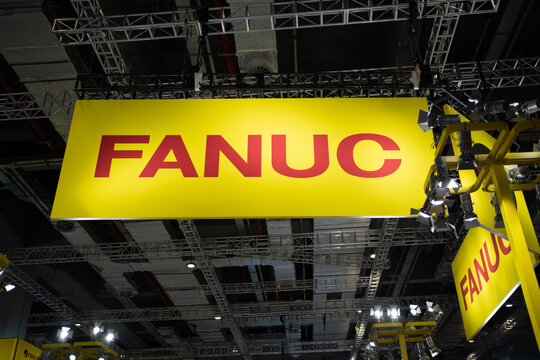 fanuc logo at shanghai industrial fair  on September 16th, 2020 in shanghai china