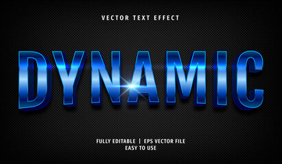 3D Dynamic Text effect, Editable Text Style