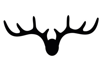 Clothes rack in the hallway in the form of deer antlers.