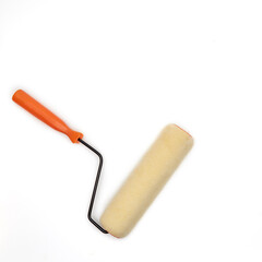 Paint roller isolated on white background.