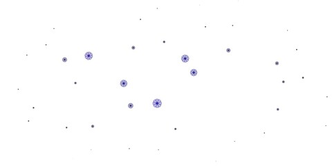 Light Blue, Red vector doodle pattern with flowers.