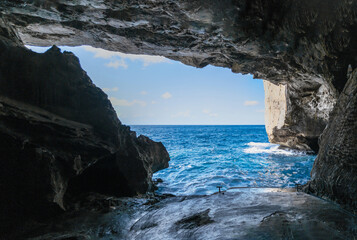 Alghero (Sardegna, Italy) - The Neptune's Grotto ('Grotte di Nettuno' in italian) is a stalactite cave near Alghero city on the island of Sardinia. Famous for the rock staircase of 654 steps.