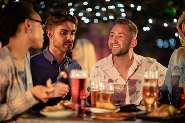 Cheerful Social Gathering