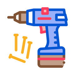 screwdriver equipment icon vector. screwdriver equipment sign. isolated contour symbol illustration