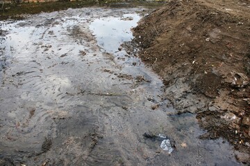 Stream overflow in the outskirts of Athens in Attica, Greece.