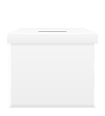ballot box for election voting vector illustration