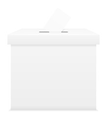 ballot box for election voting vector illustration