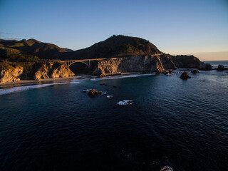 Rocky Creek  Bridge, Pacific Coast Highway in Northern California