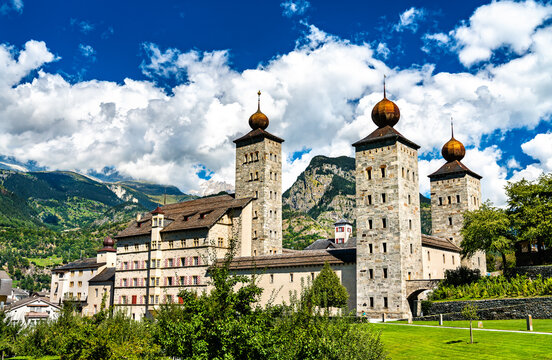 The Stockalper Palace in Brig, Switzerland