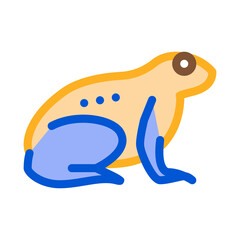 tropical frog icon vector. tropical frog sign. isolated contour symbol illustration