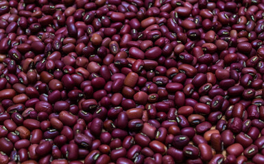 Red beans pattern as background