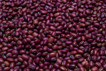 Red beans pattern as background