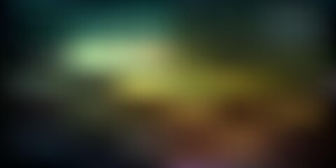 Dark blue, yellow vector blurred layout.