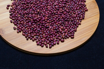 Red beans pattern as background