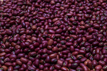 Red beans pattern as background