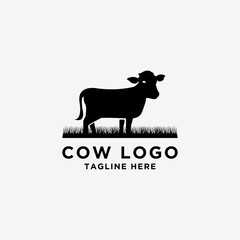 collection of cattle logo vector. Cow Design - Vector
