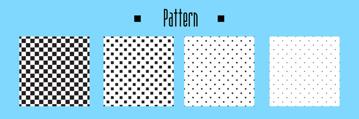 seamless square background. vector texture for note or notebook. black sheet paper. square pattern