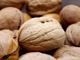 a lot of organic walnuts