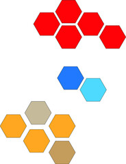 abstract background with hexagons