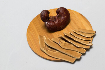 Lingzhi Mushroom Ganoderma Lucidum Isolated on white background