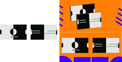 Unique Business card With Modckup