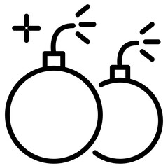 
An icon design of explosive bomb, editable vector 
