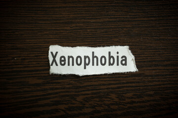 Xenophobia - Scrap pieces of paper
