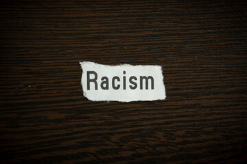 Racism - Scrap pieces of paper