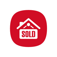 Home Sold Sign - Icon