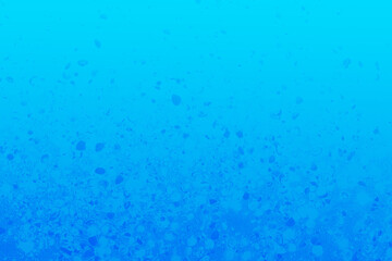Blauer abstrakter Hintergrund mit Muscheln am unteren Rand