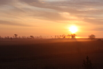 sunset on the prairie 