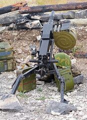 the grenade launcher on position
