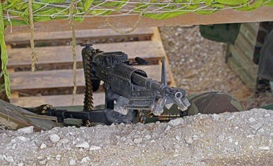 Machine Gun on position