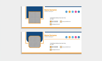Flat and Modern Email Signature Templates
Professional 