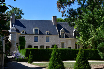 Fototapeta na wymiar Poulaines; France - july 13 2020 : Poulaines estate
