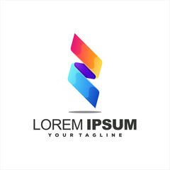 abstract letter z logo design