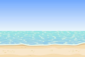 Fototapeta na wymiar Sea and beach background vector design illustration 