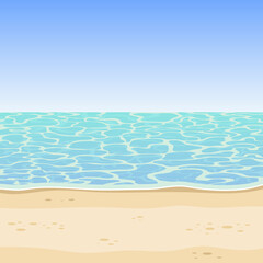 Fototapeta na wymiar Sea and beach background vector design illustration 