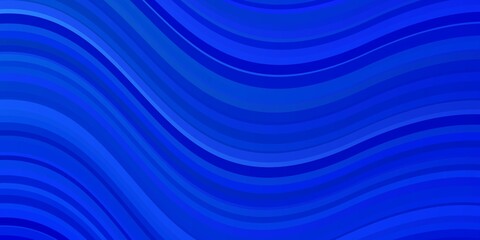 Light BLUE vector texture with curves. Abstract gradient illustration with wry lines. Pattern for booklets, leaflets.