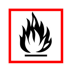 Pictogram for flammable substances 