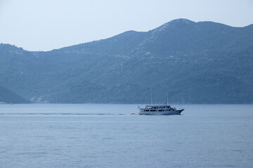 boat near National park Mljet, Croatia