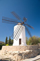 Molino de Viento de Es Porxet.Ibiza.Balearic islands.Spain.