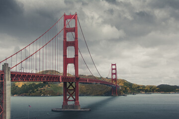 Golden Gate bridge in San Francisco California 