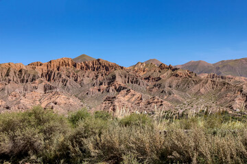 Landscape view of Tilcara, Argentina