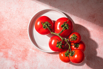 Studio shot of fresh tomatoes