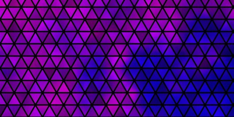 Fototapeta premium Light Purple, Pink vector layout with lines, triangles.